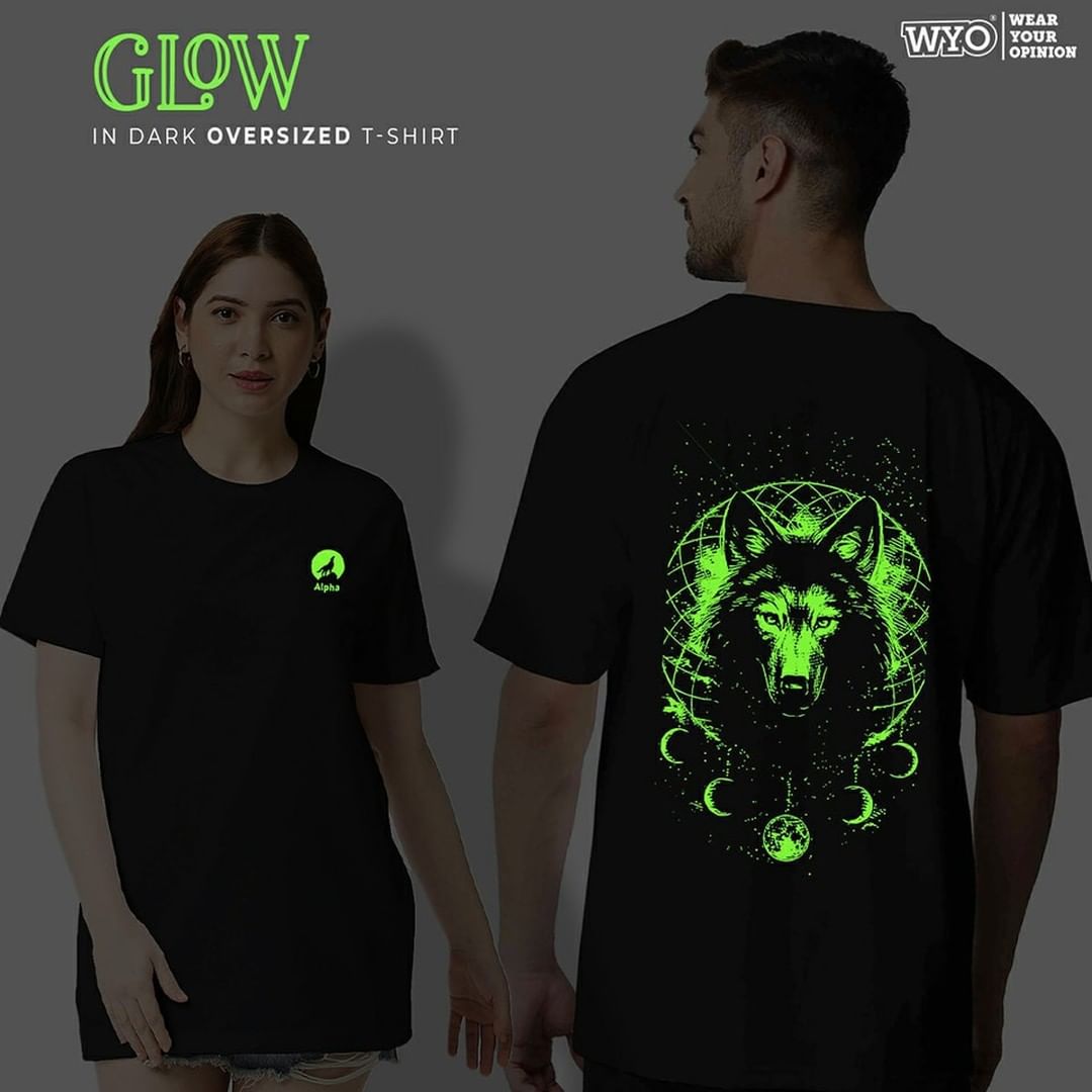 Glow in dark customized tshirts